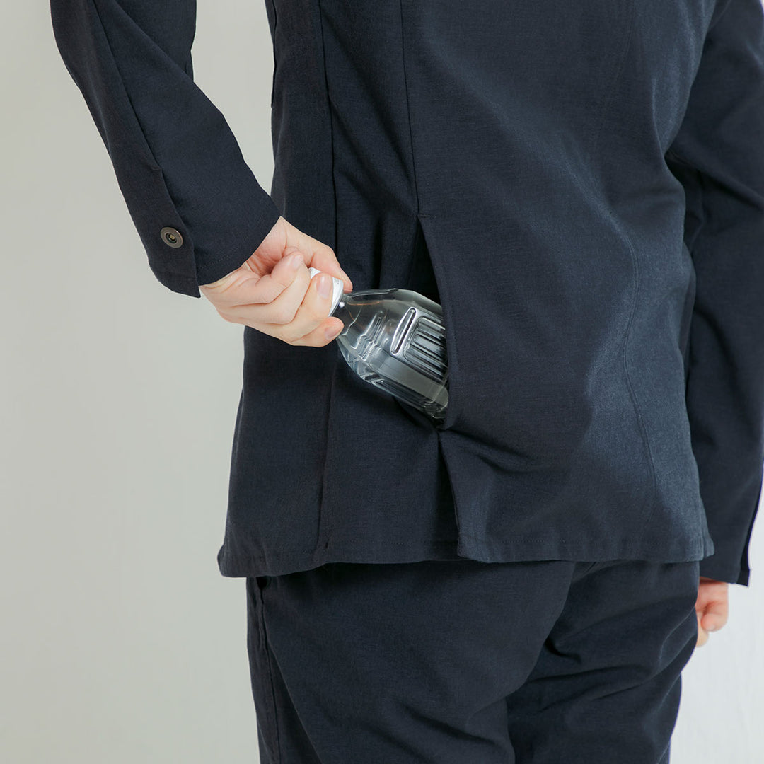 【フォーマルな見た目なのに疲れない着心地】「着たくないのに、毎日着てしまう」ジャケット / ダークネイビー