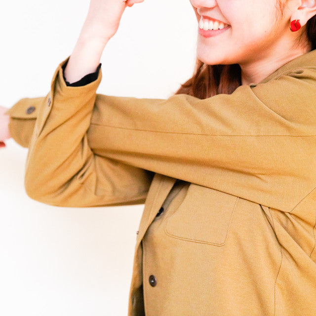 【フォーマルな見た目なのに疲れない着心地】「着たくないのに、毎日着てしまう」ジャケット / キャメル