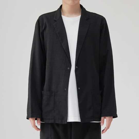 【着ているときに風を感じる通気性】アミードジャケット / ブラック