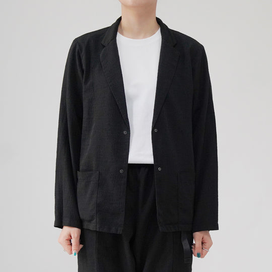 【着ているときに風を感じる通気性】アミードジャケット / ブラック