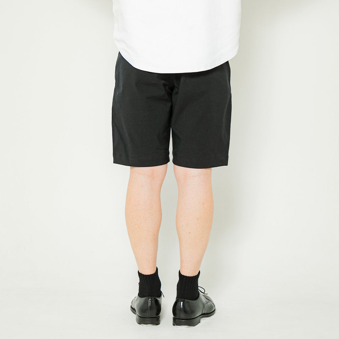 【フォーマルな見た目なのに疲れない穿き心地】「着たくないのに、毎日着てしまう」ショートパンツ/ ブラック