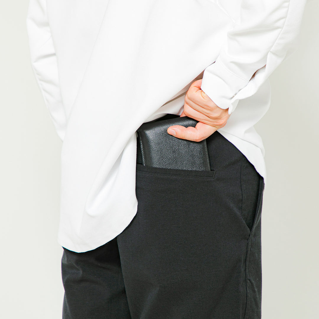 【フォーマルな見た目なのに疲れない穿き心地】「着たくないのに、毎日着てしまう」ショートパンツ/ ブラック