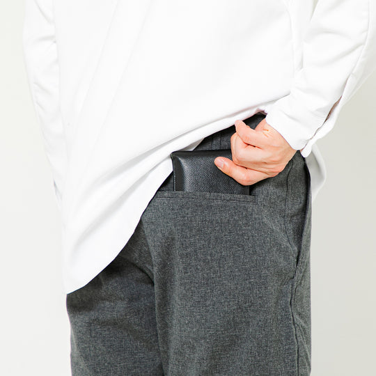 【フォーマルな見た目なのに疲れない穿き心地】「着たくないのに、毎日着てしまう」ショートパンツ/ グレー