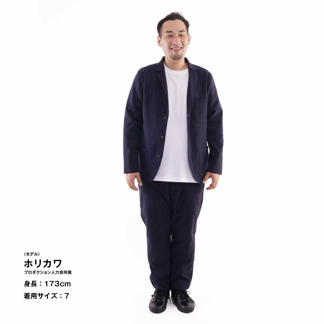 【フォーマルな見た目なのに疲れない着心地】「着たくないのに、毎日着てしまう」ジャケット / ダークネイビー