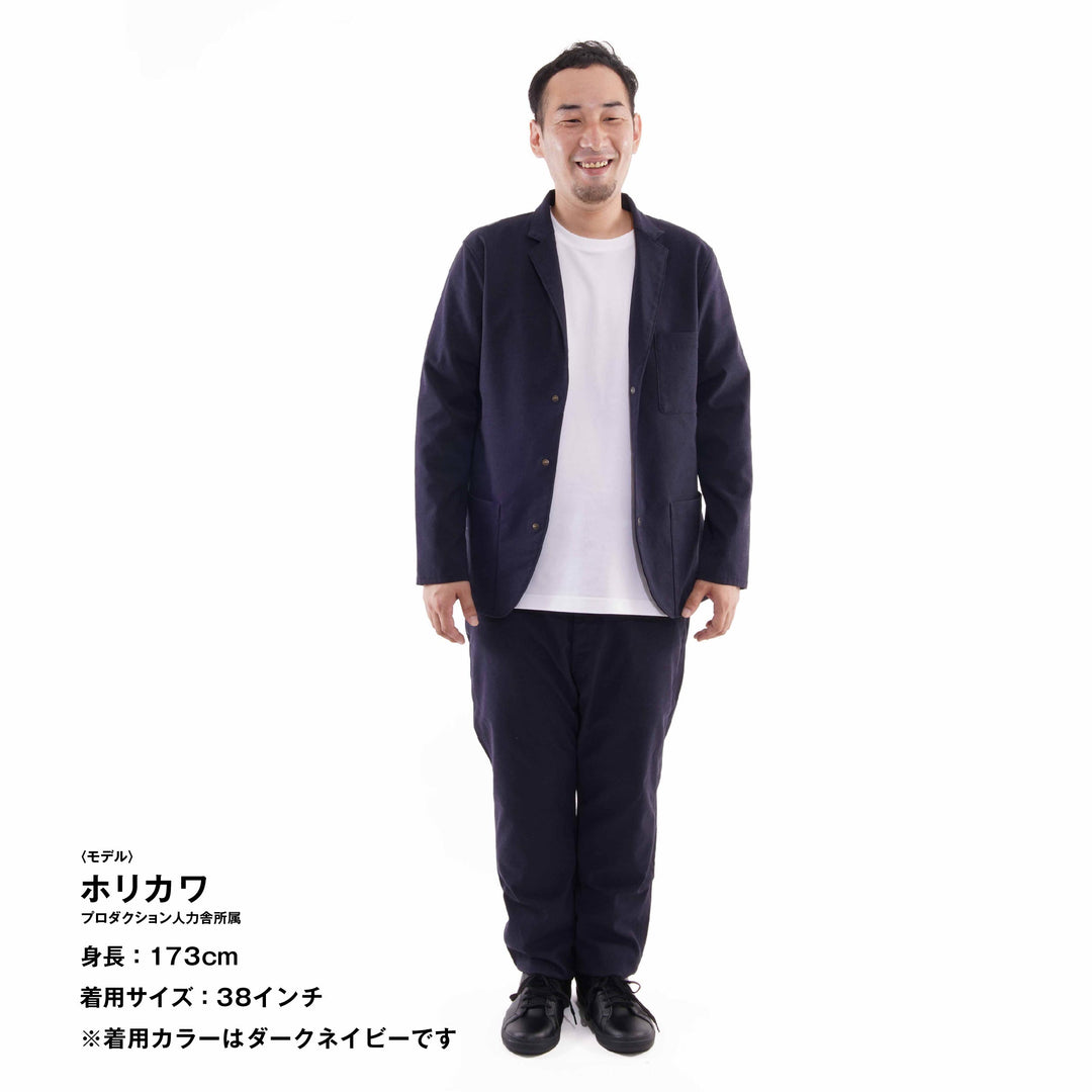 【フォーマルな見た目なのに疲れない穿き心地】「着たくないのに、毎日着てしまう」パンツ / ブルー