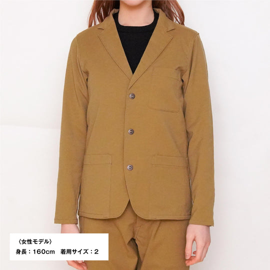 【フォーマルな見た目なのに疲れない着心地】「着たくないのに、毎日着てしまう」ジャケット / キャメル