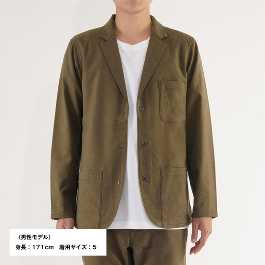 【フォーマルな見た目なのに疲れない着心地】「着たくないのに、毎日着てしまう」ジャケット/ オリーブ
