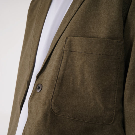 【フォーマルな見た目なのに疲れない着心地】「着たくないのに、毎日着てしまう」ジャケット/ オリーブ
