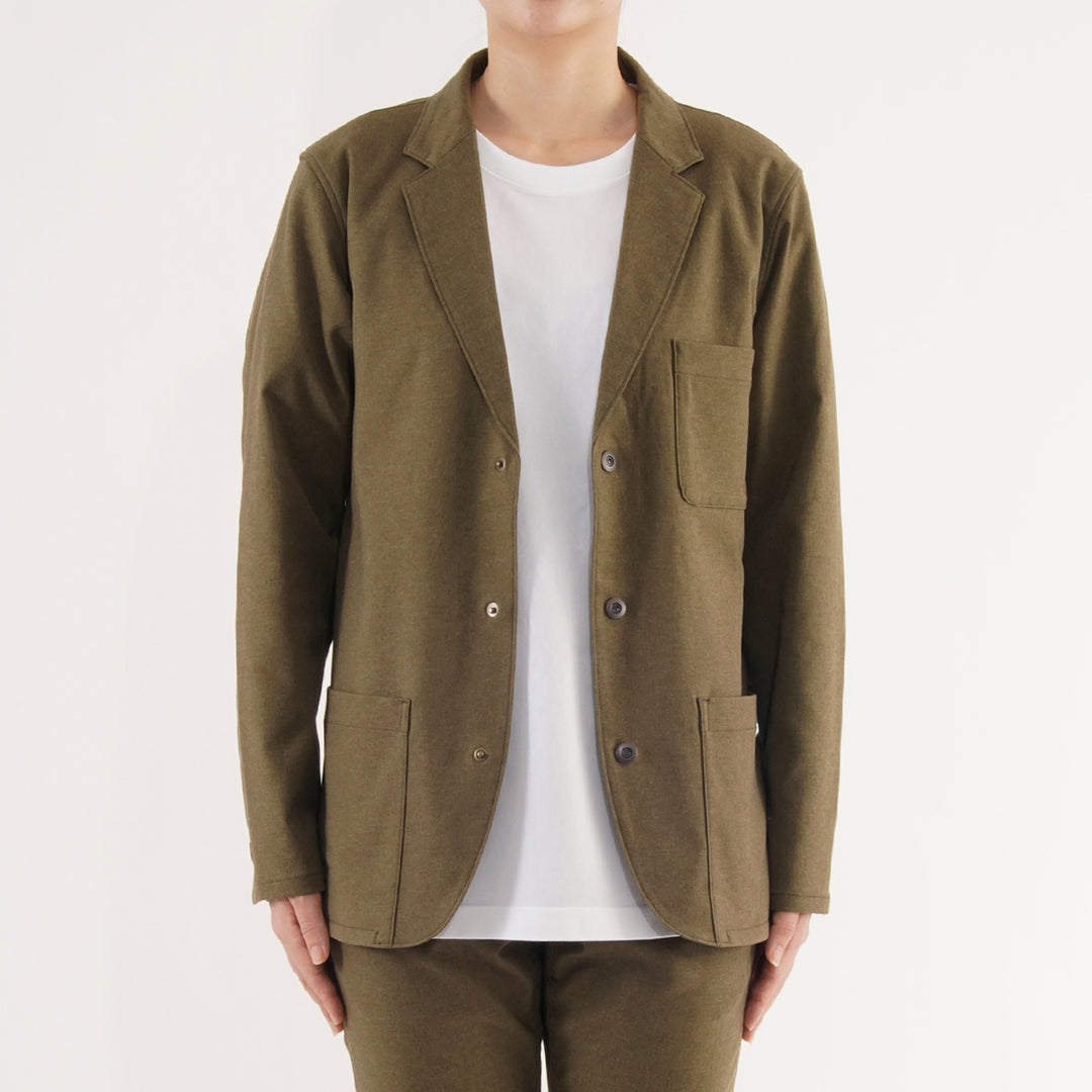 【フォーマルな見た目なのに疲れない着心地】「着たくないのに、毎日着てしまう」ジャケット/ オリーブ