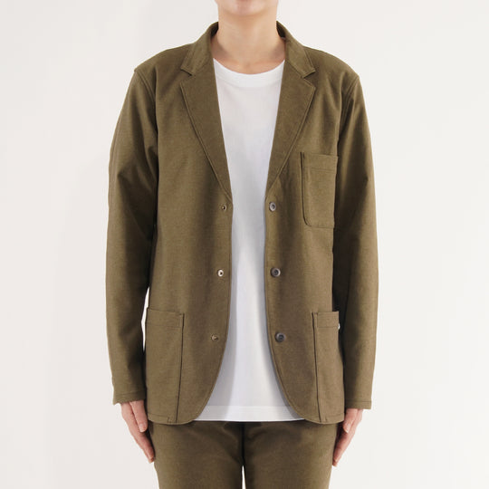 【フォーマルな見た目なのに疲れない着心地】「着たくないのに、毎日着てしまう」ジャケット/ オリーブ