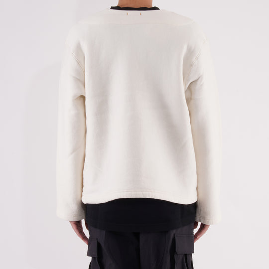 【毛布生まれのふんわりとした肌ざわりと暖かさ】モフ カーディガン / ホワイト