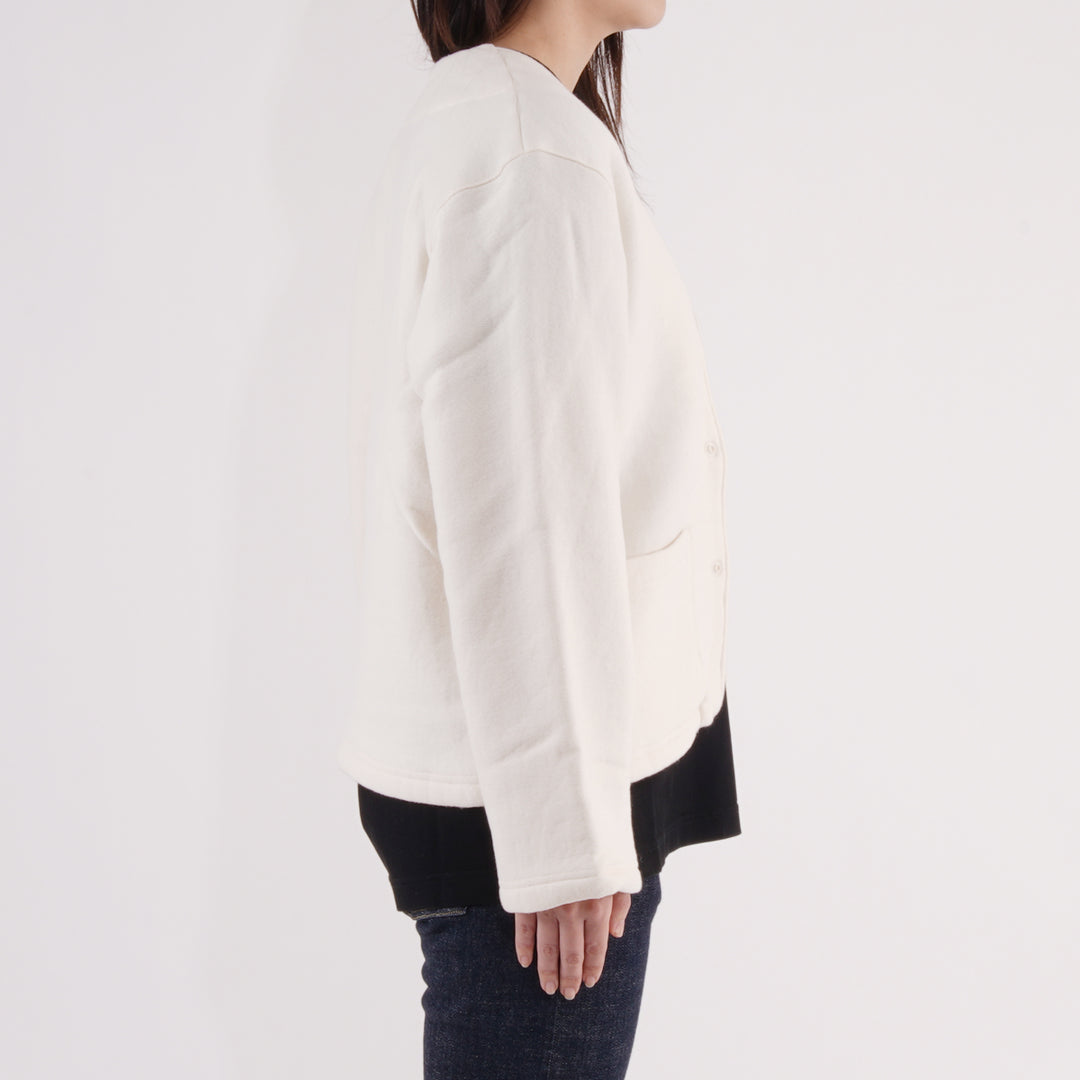 【毛布生まれのふんわりとした肌ざわりと暖かさ】モフ カーディガン / ホワイト