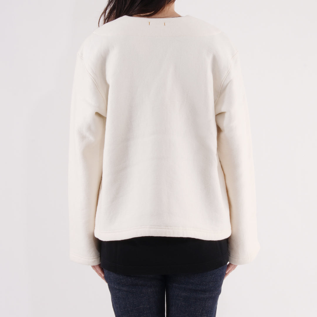 【毛布生まれのふんわりとした肌ざわりと暖かさ】モフ カーディガン / ホワイト