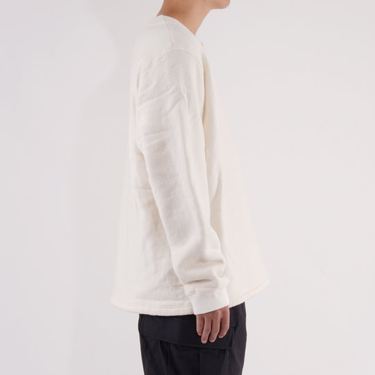 【毛布生まれのふんわりとした肌ざわりと暖かさ】モフ プルオーバー / ホワイト