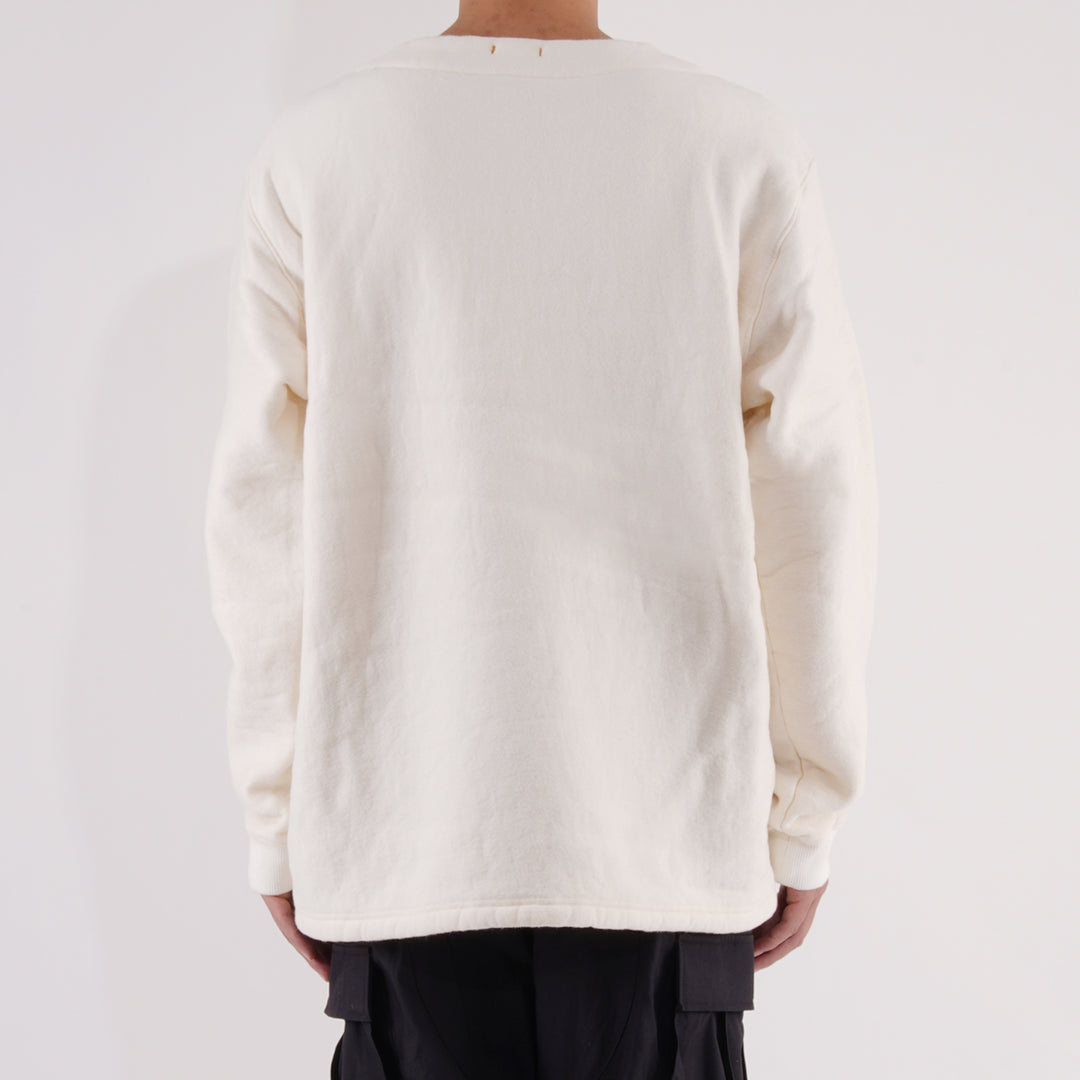 【毛布生まれのふんわりとした肌ざわりと暖かさ】モフ プルオーバー / ホワイト