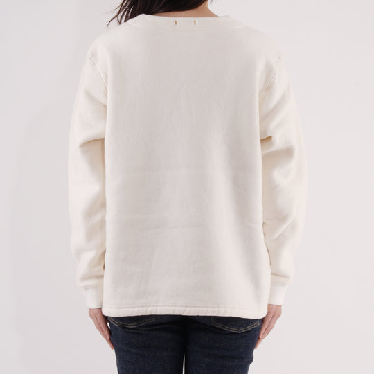 【毛布生まれのふんわりとした肌ざわりと暖かさ】モフ プルオーバー / ホワイト