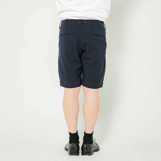 【フォーマルな見た目なのに疲れない穿き心地】「着たくないのに、毎日着てしまう」ショートパンツ/ ダークネイビー