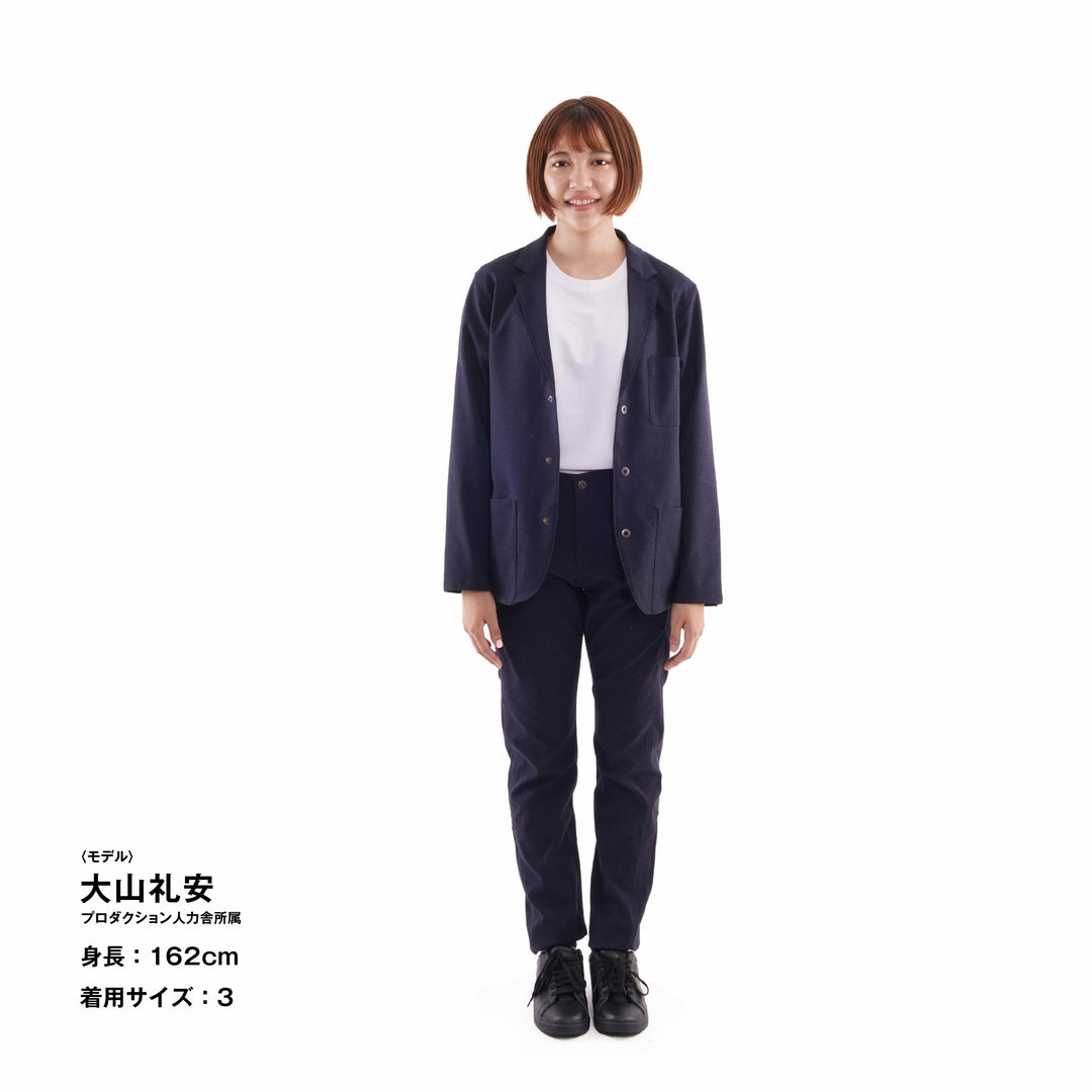【フォーマルな見た目なのに疲れない着心地】「着たくないのに、毎日着てしまう」ジャケット / ダークネイビー
