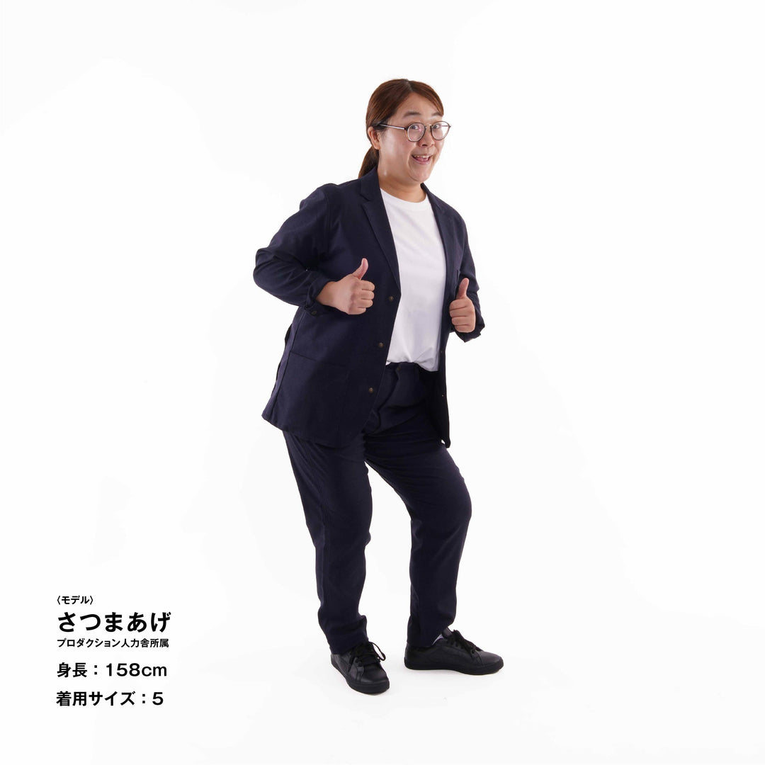 【フォーマルな見た目なのに疲れない着心地】「着たくないのに、毎日着てしまう」ジャケット / ダークネイビー