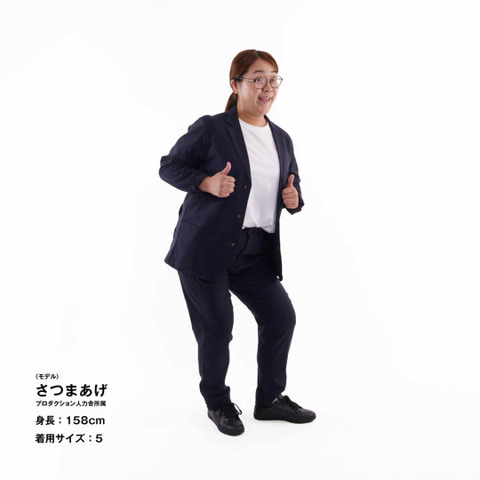 【フォーマルな見た目なのに疲れない着心地】「着たくないのに、毎日着てしまう」ジャケット / ダークネイビー