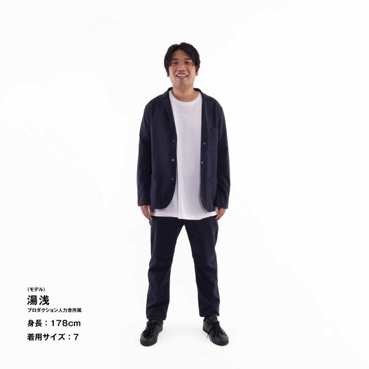 【フォーマルな見た目なのに疲れない着心地】「着たくないのに、毎日着てしまう」ジャケット / ダークネイビー