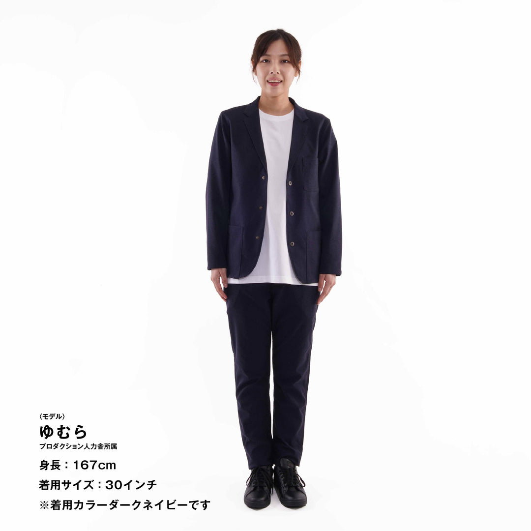 【フォーマルな見た目なのに疲れない穿き心地】「着たくないのに、毎日着てしまう」パンツ / ブルー