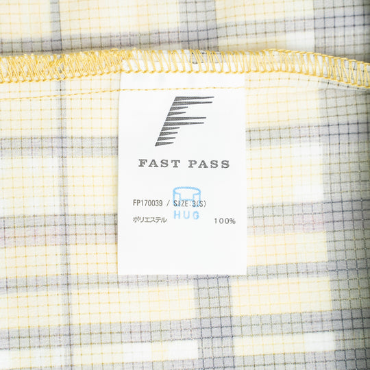 【サルベージ品】ファストパス サイクルシャツ / イエローチェック / サイズ3(S)