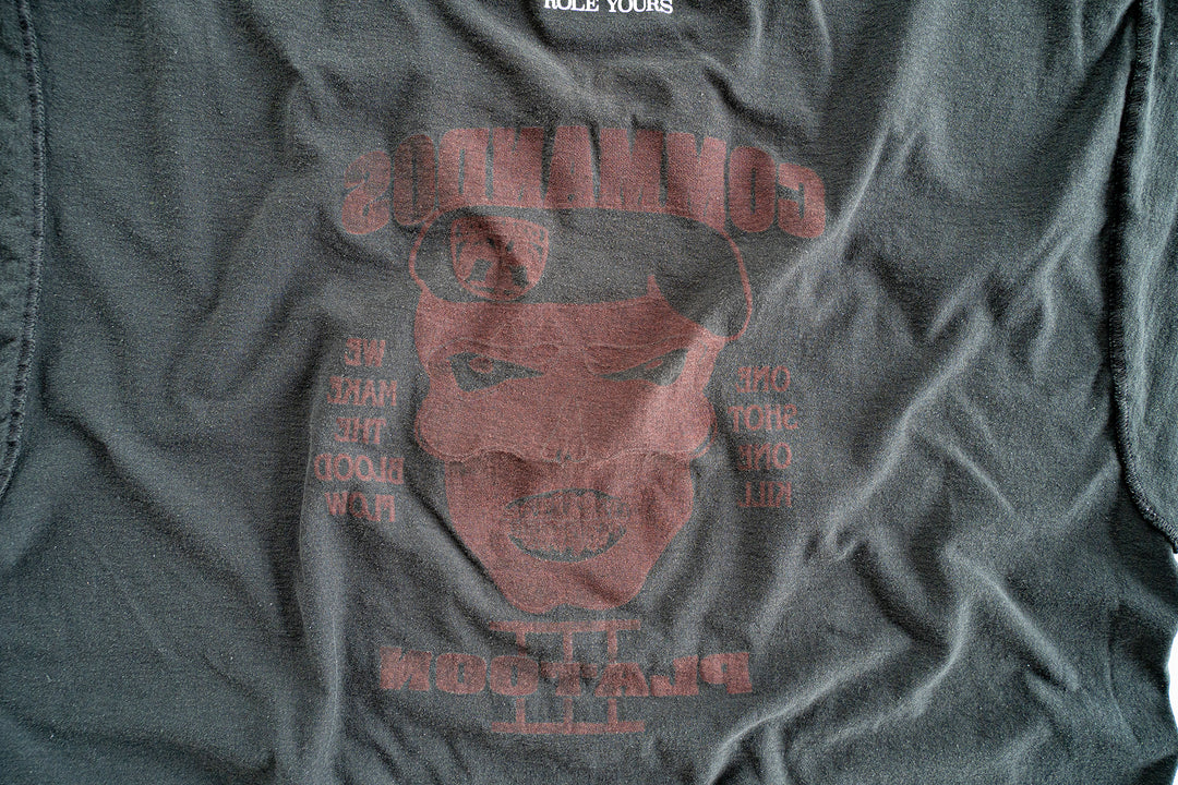 【ROLE YOURS】半袖Tシャツ / ブラック / メンズXLサイズ相当