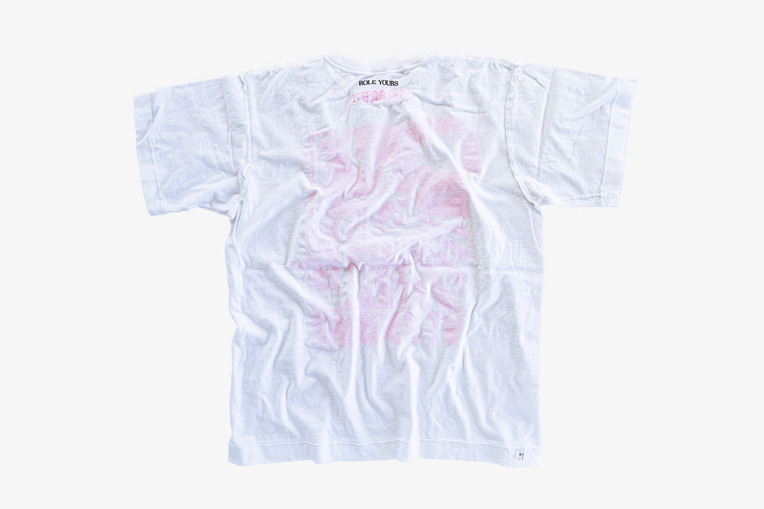 【ROLE YOURS】半袖Tシャツ / ホワイト / レディースSサイズ相当