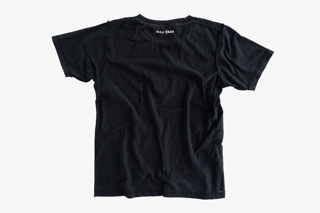 【ROLE YOURS】半袖Tシャツ / ブラック / レディースXSサイズ相当