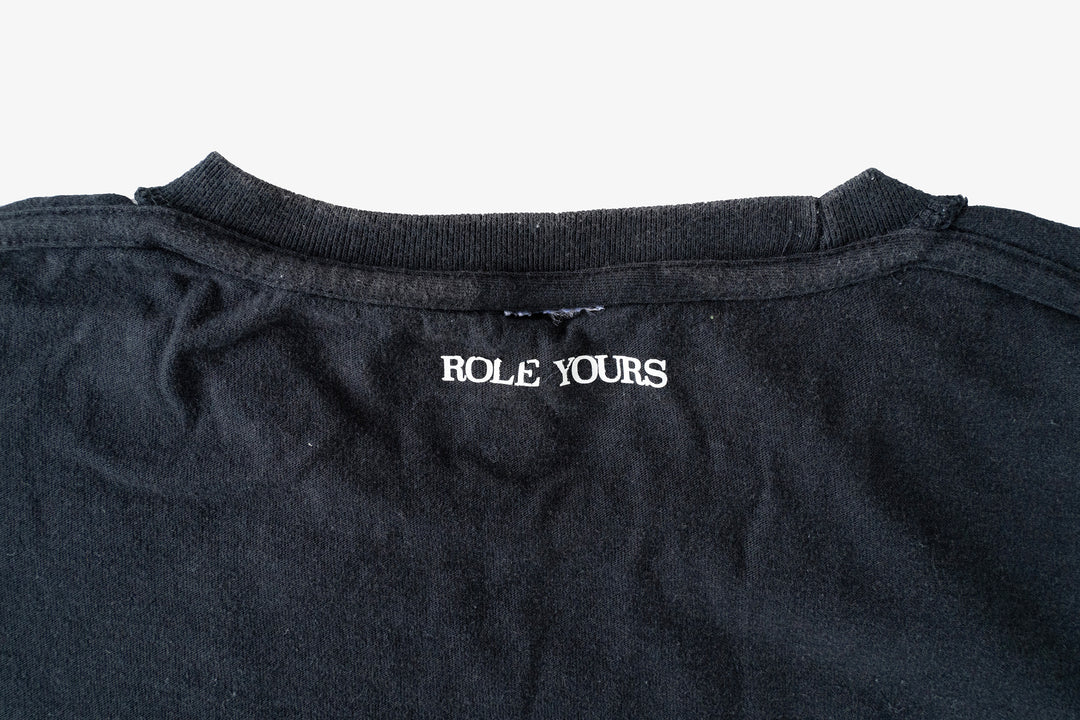 【ROLE YOURS】半袖Tシャツ / ブラック / レディースXSサイズ相当