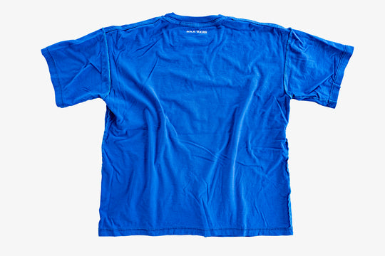 【ROLE YOURS】半袖Tシャツ / ブルー / メンズXLサイズ相当