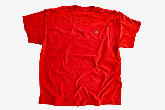 【ROLE YOURS】半袖Tシャツ / レッド / メンズXLサイズ相当