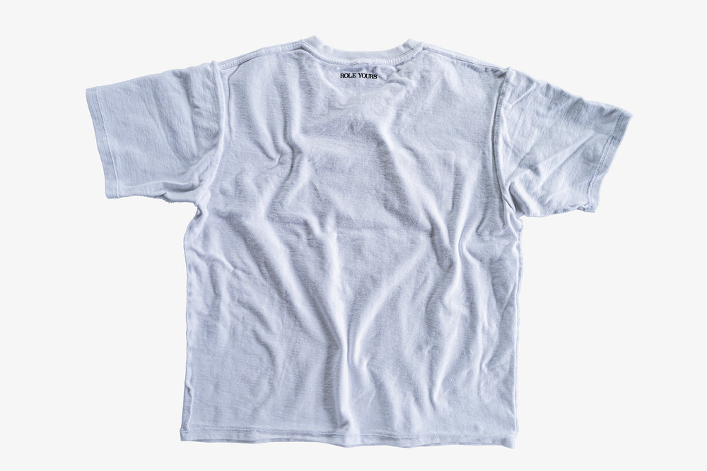 【ROLE YOURS】半袖Tシャツ / ホワイト / メンズMサイズ相当
