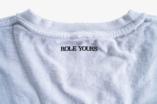 【ROLE YOURS】半袖Tシャツ / ホワイト / メンズMサイズ相当
