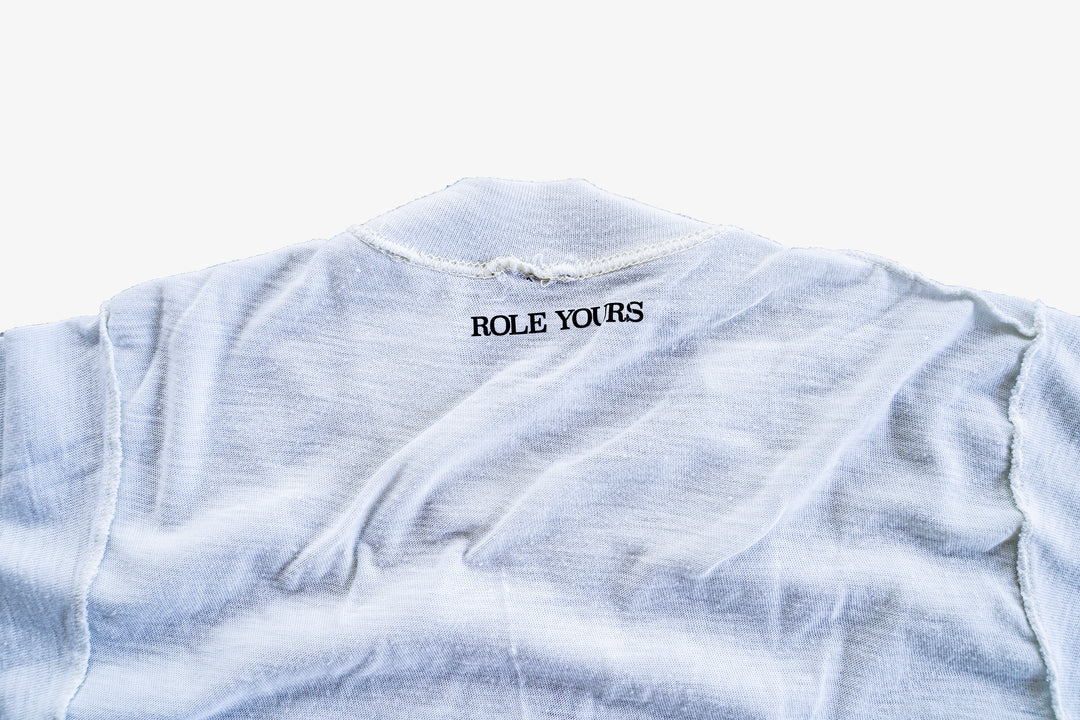 【ROLE YOURS】半袖Tシャツ / ホワイト / レディースXSサイズ相当