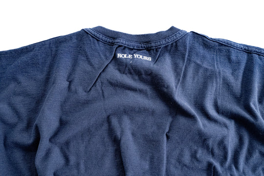 【ROLE YOURS】半袖Tシャツ / ネイビー / メンズXLサイズ相当