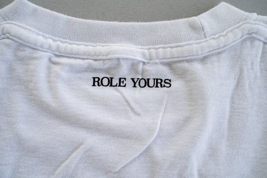 【ROLE YOURS】半袖Tシャツ / ホワイト / レディースMサイズ相当