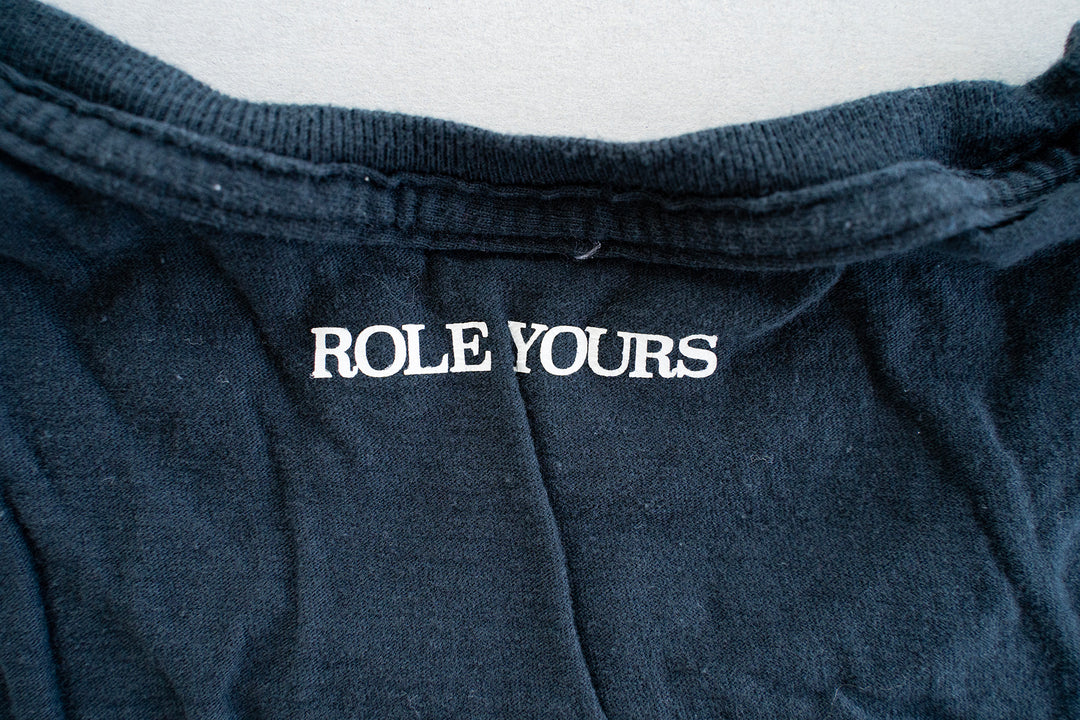 【ROLE YOURS】半袖Tシャツ / ブラック / レディースSサイズ相当