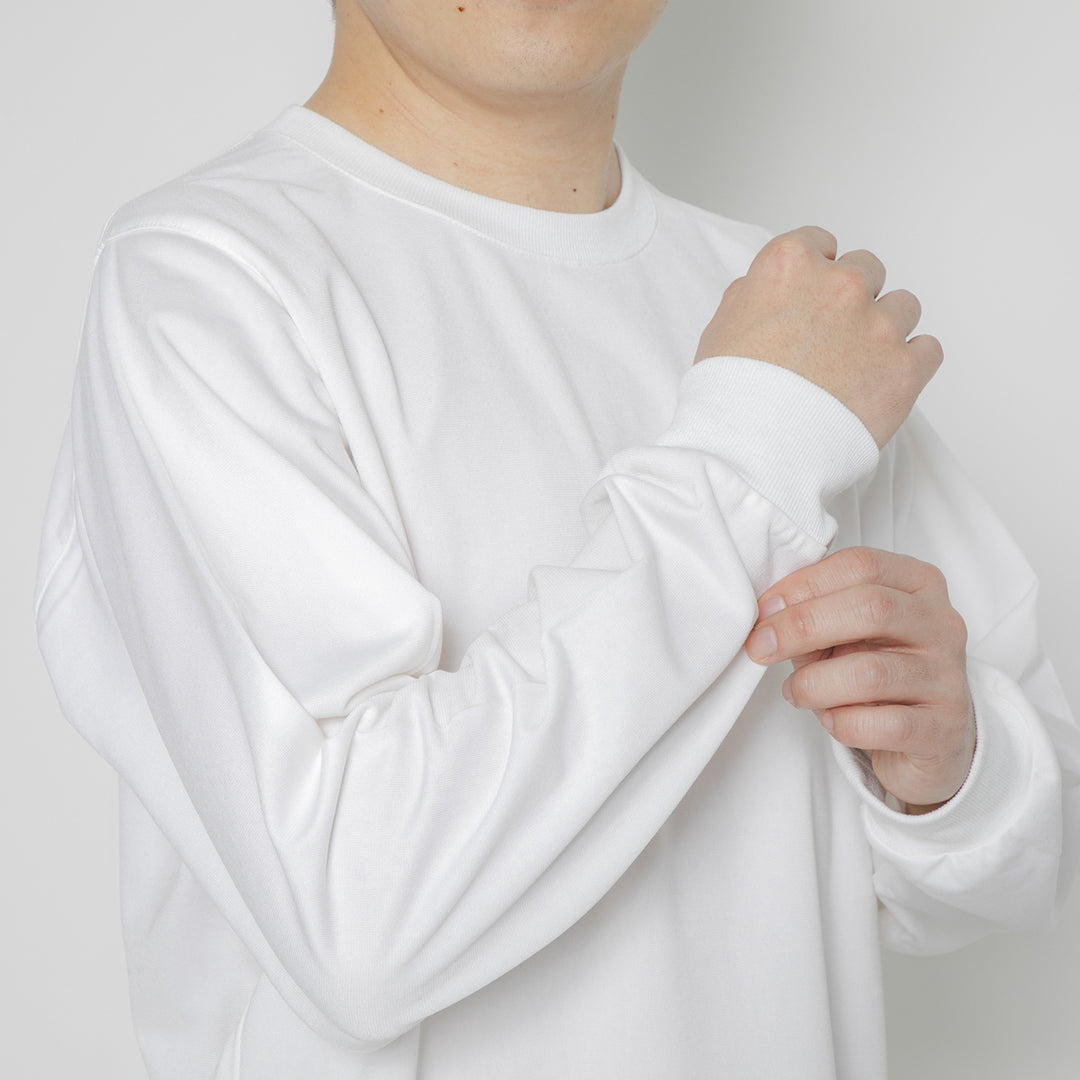 【毎日着てもキレイが続きます】「着たくないのに、毎日着てしまう」ロングスリーブTシャツ / ホワイト