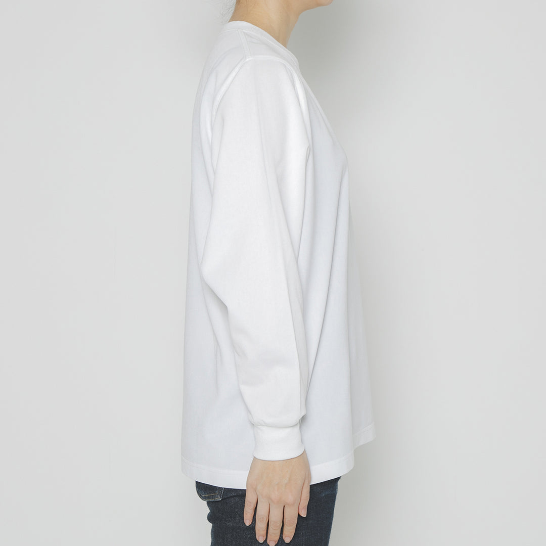【毎日着てもキレイが続きます】「着たくないのに、毎日着てしまう」ロングスリーブTシャツ / ホワイト