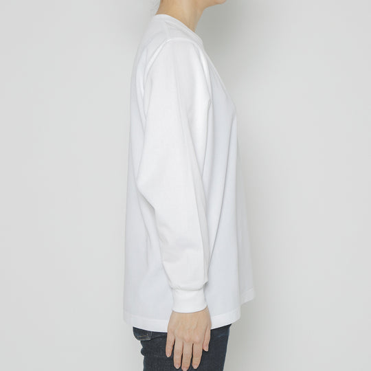 【毎日着てもキレイが続きます】「着たくないのに、毎日着てしまう」ロングスリーブTシャツ / ホワイト